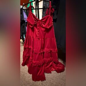 Red Velvet Dress